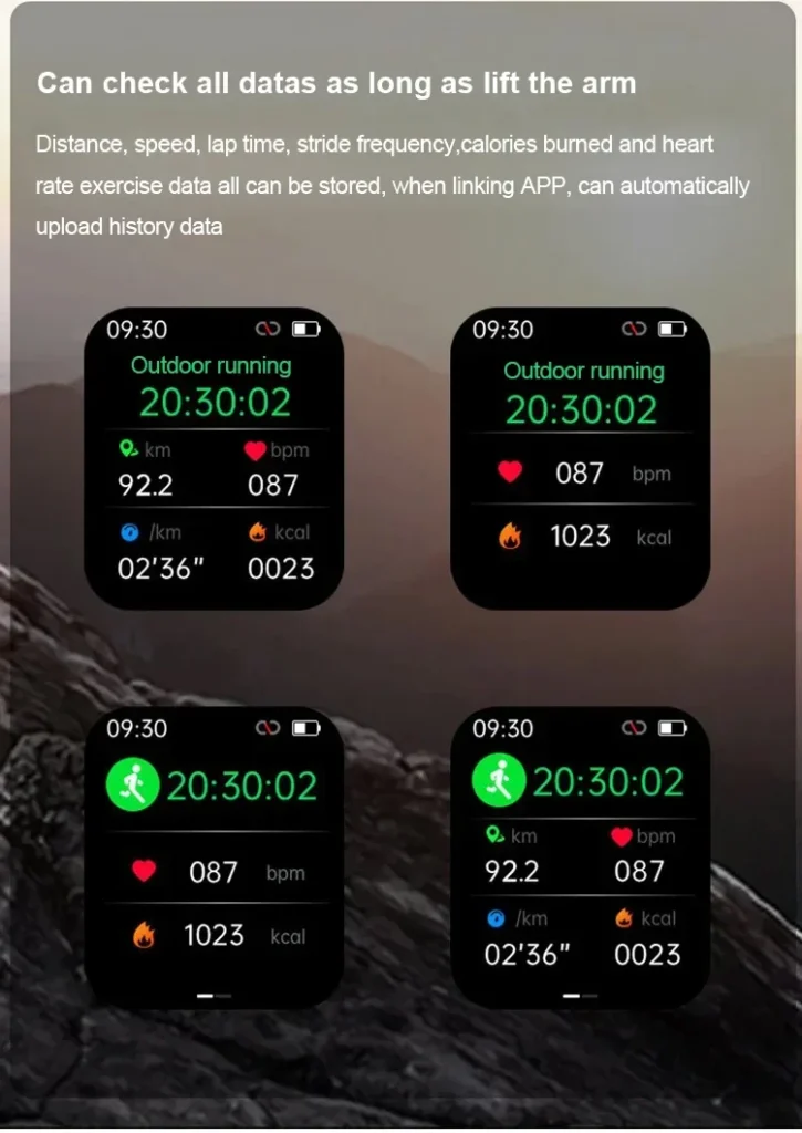 All data analysis in 1 (fashionable smartwatch)