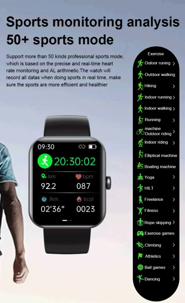 sport monitoring analysis (fashionable smartwatch)