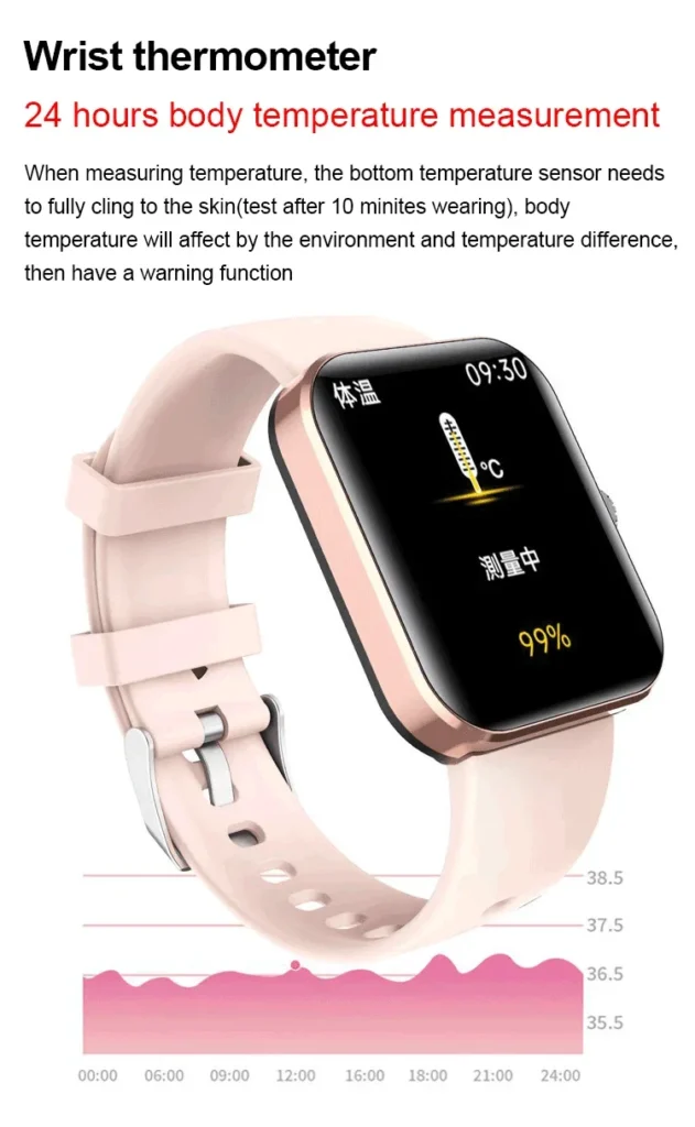 wrist thermometer (fashionable smartwatch)