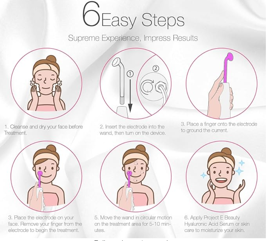 6 easy step on how to use the portable high-frequency spot remover
