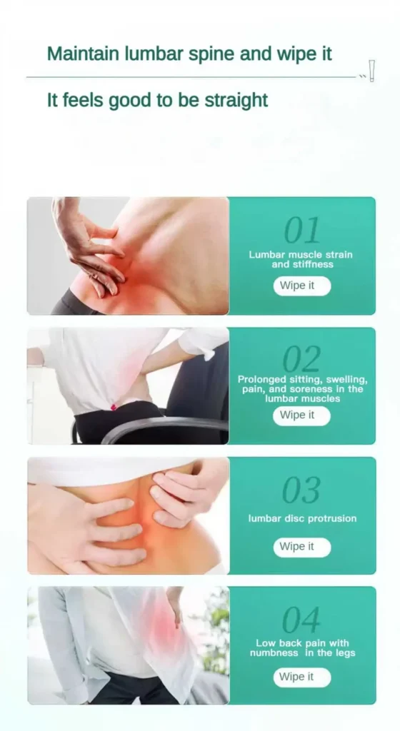 maintain the lumbar spine, wipe it
